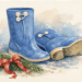 Rubber boots at Christmas